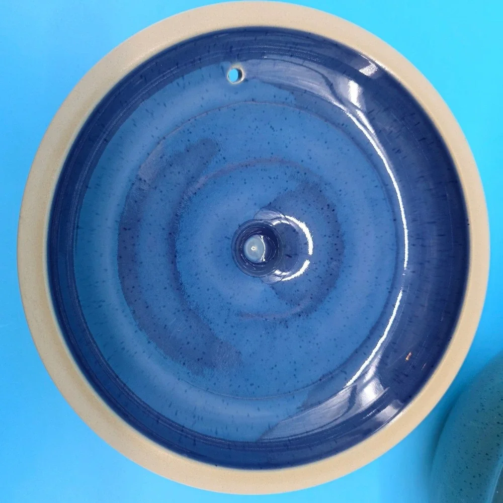 Denby Harlequin Lidded 2 QT‎ Casserole Dish Tureen Teal Navy Burgundy England